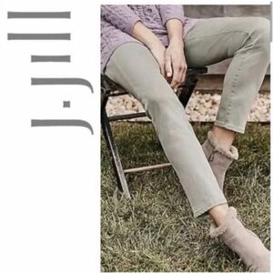 J Jill Authentic Fit Slim Ankle Grey Denim Jean Pant